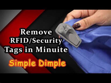 how to remove rfid security tag|remove rfid security tags from clothing.